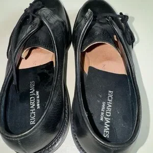 Richard James Savile Row Black Leather Oxford Derby Shoes Sz 7 Richard James | Shoes | Richard James Savile Row Black  main image 2